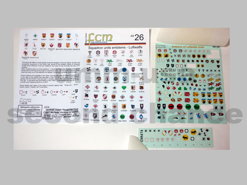 FCM-48-26 Squadron Units Emblems - Luftwaffe (SCH) 1/48